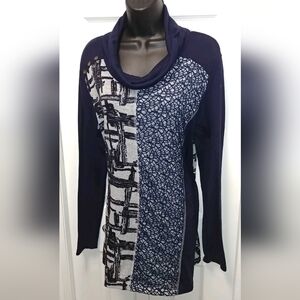 Domani cowl neck tunic sweater